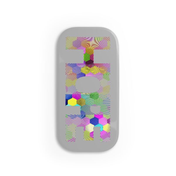 Rainbow Designs "HOPE" On Phone Click-On Grip Light Grey