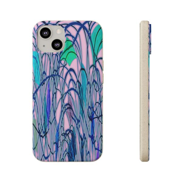 Curved Striped Pattern Biodegradable Cases For IPhone & Samsung  🌿 - Image 85