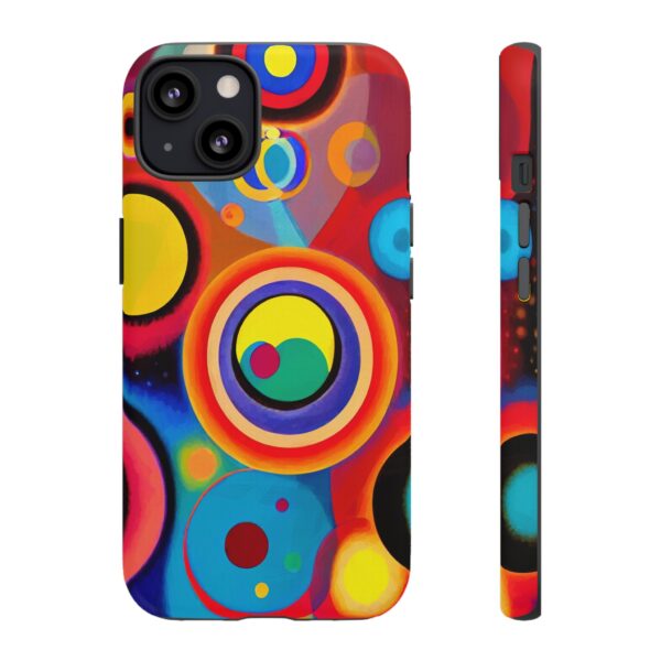 Rainbow Designs Circles in Circles On Tough Cases Custom Phone Cases For iPhone Google Pixel and Samsung Series - Image 41