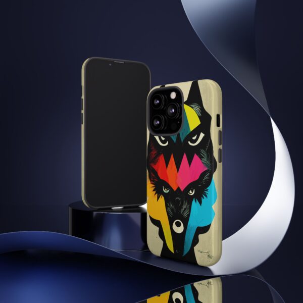 Rainbow Designs Wolf Head On Tough Cases Custom Phone Cases For iPhone Google Pixel and Samsung Series - Image 48