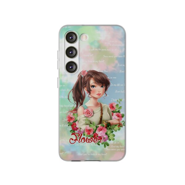 Girl With Flowers Flexi Cases for Samsung and iPhone - Image 213