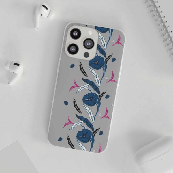 Rainbow Designs Blue Poppies On Flexi Cases Custom Phone Cases For iPhone and Samsung Series - Image 149