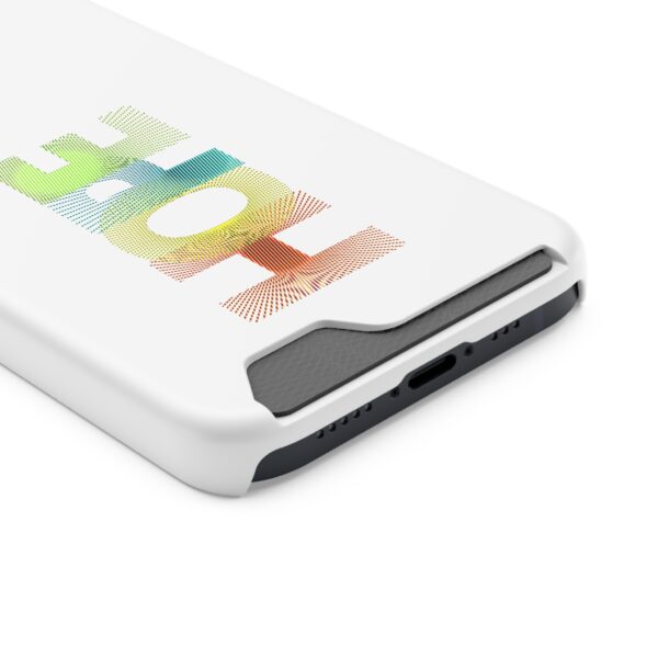 Rainbow Designs "HOPE" On Phone Case With Card Holder - Image 30