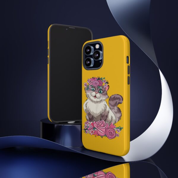 Rainbow Designs Cute Cat On Tough Cases Custom Phone Cases For iPhone Google Pixel and Samsung Series - Image 52