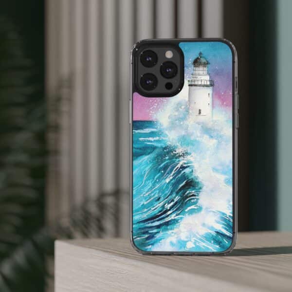 Crashing Waves Clear Case 🌊 for the enchanting iPhone 14! 📱✨ - Image 33