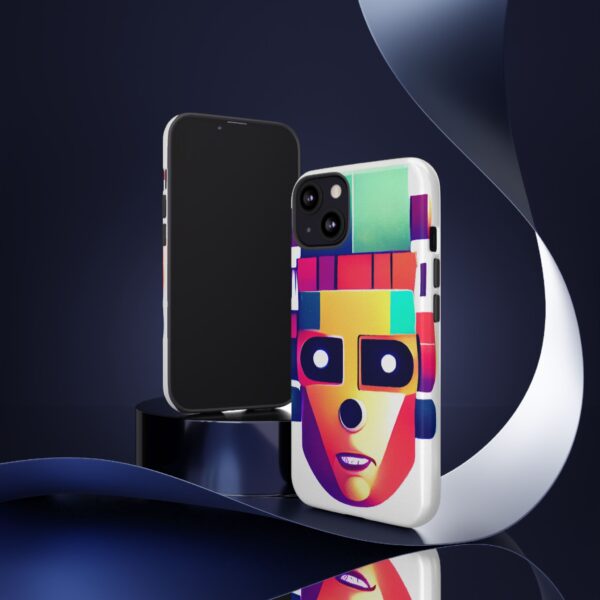 Rainbow Designs Robot On Tough Cases Custom Phone Cases For iPhone Google Pixel and Samsung Series - Image 40