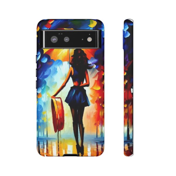 Rainbow Designs Woman With Umbrella On Tough Cases Custom Phone Case For iPhone and Samsung Series - Image 73