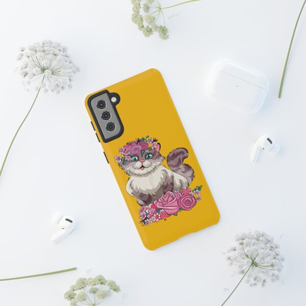 Rainbow Designs Cute Cat On Tough Cases Custom Phone Cases For iPhone Google Pixel and Samsung Series - Image 60