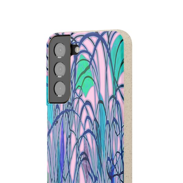 Curved Striped Pattern Biodegradable Cases For IPhone & Samsung  🌿 - Image 139