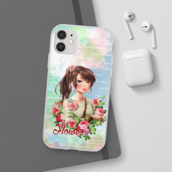 Girl With Flowers Flexi Cases for Samsung and iPhone - Image 36