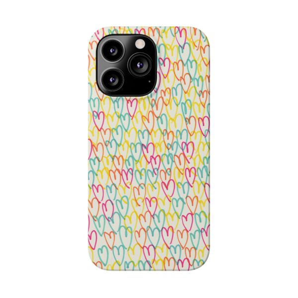 Rainbow Designs Colorful Hearts On Slim Phone Cases Case-Mate Custom Phone Cases For iPhone and Samsung Series - Image 31