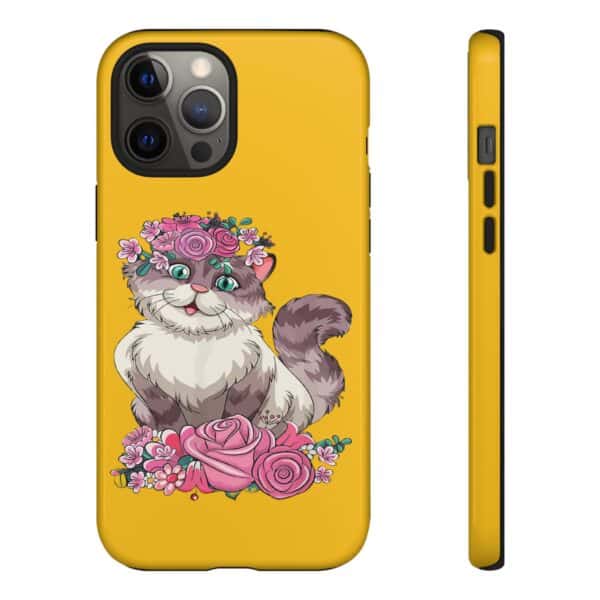 Rainbow Designs Cute Cat On Tough Cases Custom Phone Cases For iPhone Google Pixel and Samsung Series - Image 37