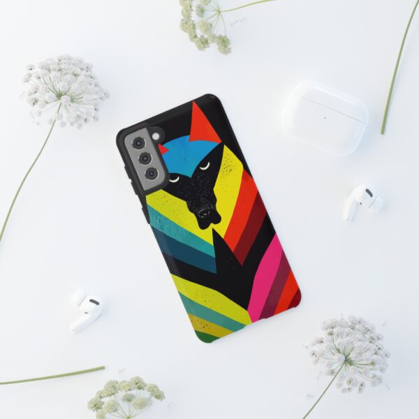 Rainbow Designs Wolf Head On Tough Cases Custom Phone Cases For iPhone Google Pixel and Samsung Series. - Image 60