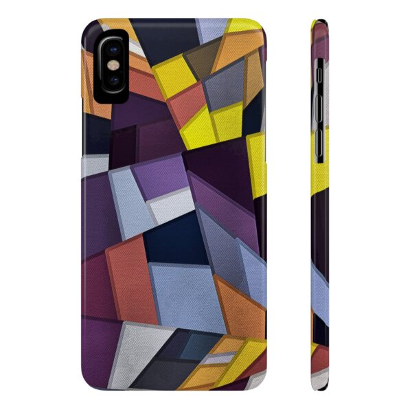 Rainbow Designs Multicolot Polygon On Slim Phone Cases Case-Mate Custom Phone Cases For iPhone and Samsung Series - Image 3