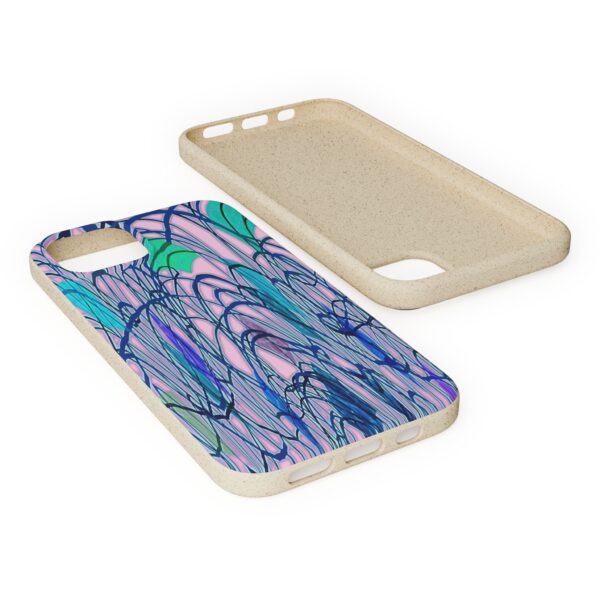 Curved Striped Pattern Biodegradable Cases For IPhone & Samsung  🌿 - Image 72