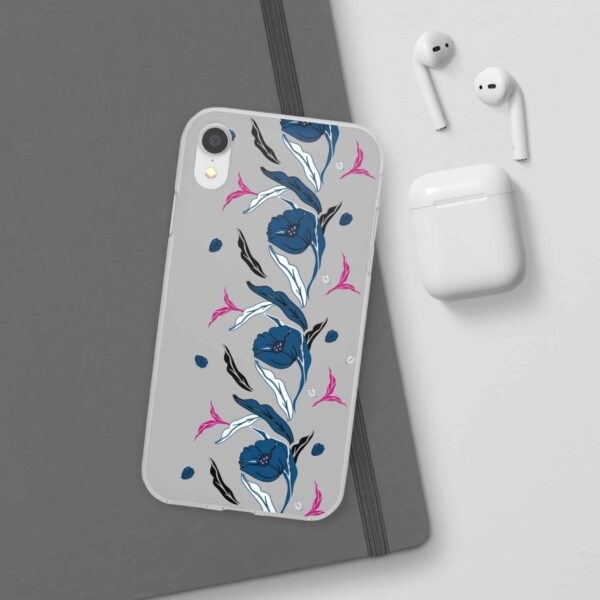 Rainbow Designs Blue Poppies On Flexi Cases Custom Phone Cases For iPhone and Samsung Series - Image 18