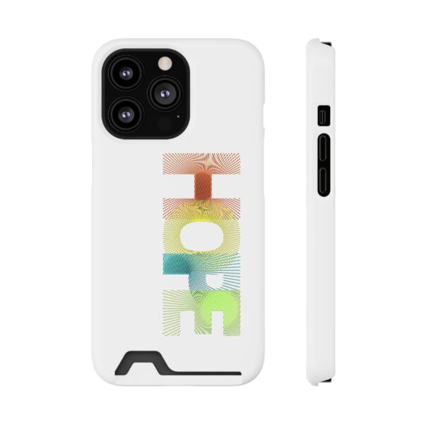 Rainbow Designs "HOPE" On Phone Case With Card Holder For iPhone and Samsung - Image 121