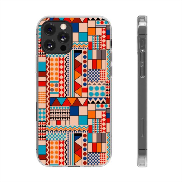 Patchwork Pattern Clear Cases For iPhone and Samsung - Image 28