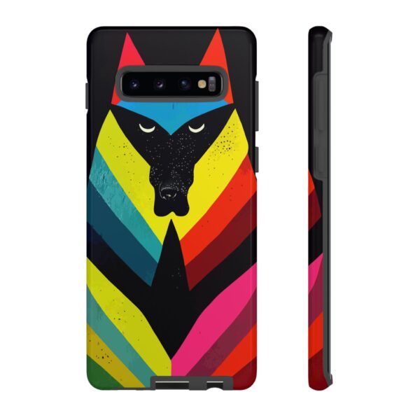 Rainbow Designs Wolf Head On Tough Cases Custom Phone Cases For iPhone Google Pixel and Samsung Series. - Image 15