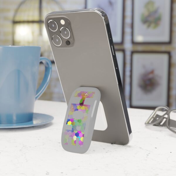 Rainbow Designs "HOPE" On Phone Click-On Grip Light Grey - Image 2