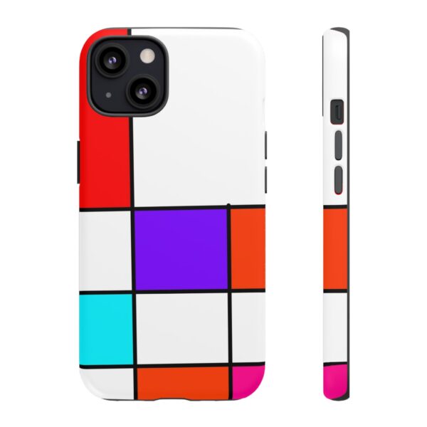 Rainbow Designs Mondrian Art On Tough Cases Custom Phone Cases For iPhone Google Pixel and Samsung Series - Image 41