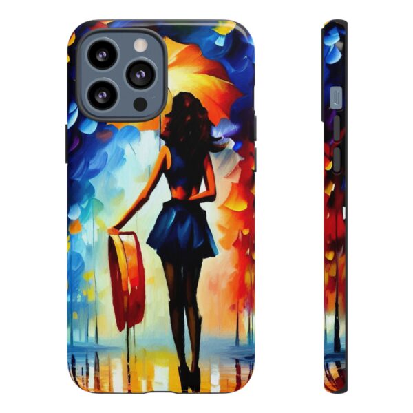 Rainbow Designs Woman With Umbrella On Tough Cases Custom Phone Case For iPhone and Samsung Series - Image 51