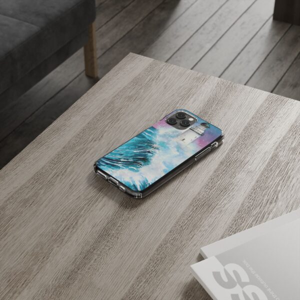 Crashing Waves Clear Case 🌊 for the enchanting iPhone 14! 📱✨ - Image 38