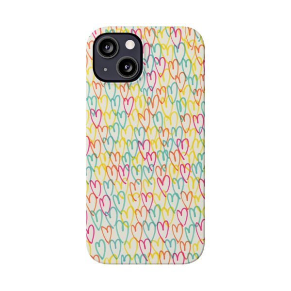 Rainbow Designs Colorful Hearts On Slim Phone Cases Case-Mate Custom Phone Cases For iPhone and Samsung Series - Image 23