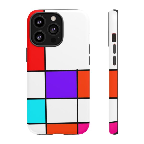 Rainbow Designs Mondrian Art On Tough Cases Custom Phone Cases For iPhone Google Pixel and Samsung Series - Image 49