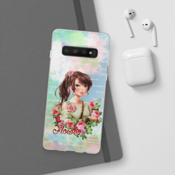 Girl With Flowers Flexi Cases for Samsung and iPhone - Image 121