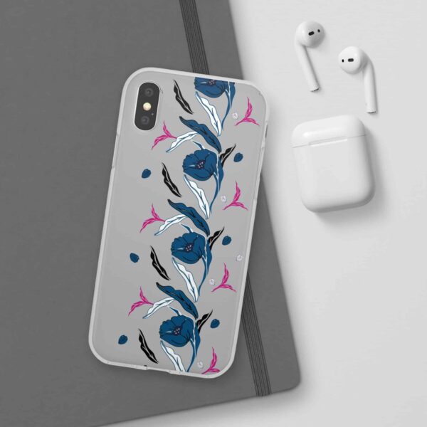 Rainbow Designs Blue Poppies On Flexi Cases Custom Phone Cases For iPhone and Samsung Series - Image 21