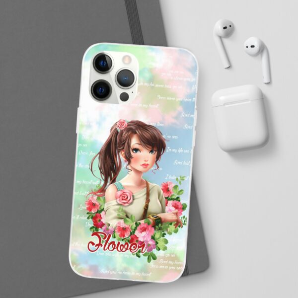 Girl With Flowers Flexi Cases for Samsung and iPhone - Image 77