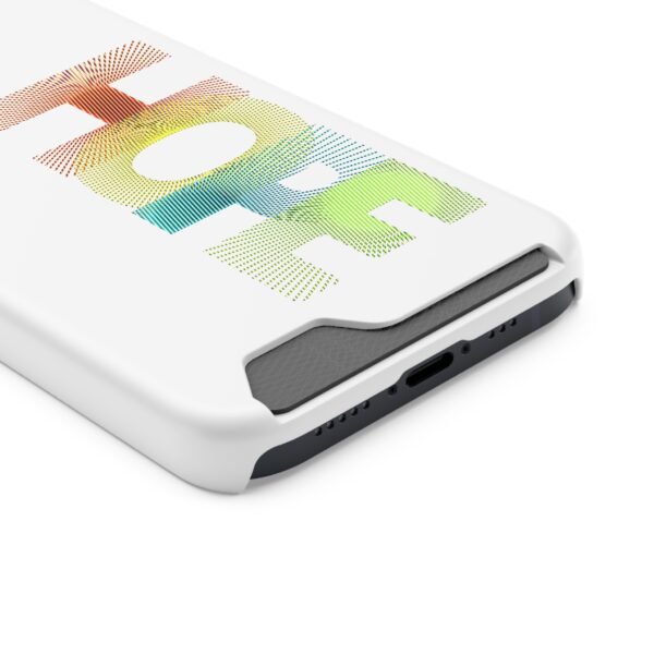 Rainbow Designs "HOPE" On Phone Case With Card Holder For iPhone and Samsung - Image 110