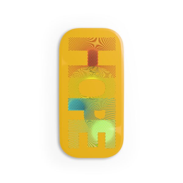 Rainbow Designs "HOPE" On Phone Click-On Grip Yellow