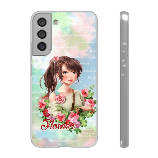 Girl With Flowers Flexi Cases for Samsung and iPhone - Image 191