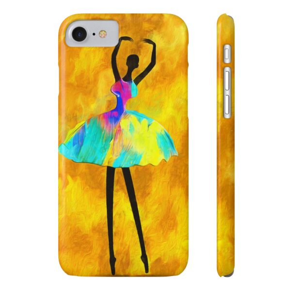 Rainbow Designs African Girl Ballerina On Slim Phone Cases Case-Mate Custom Phone Cases For iPhone and Samsung Series - Image 2