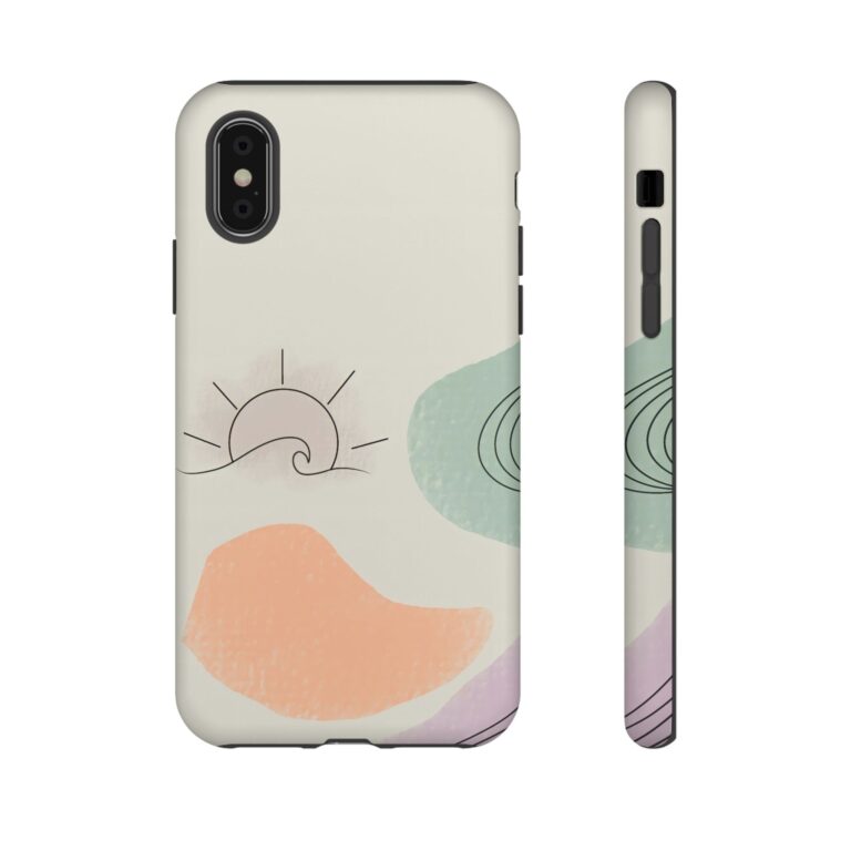 Rainbow Designs Sun Waves On Tough Cases Custom Phone Cases For iPhone Google Pixel and Samsung Series - Image 10