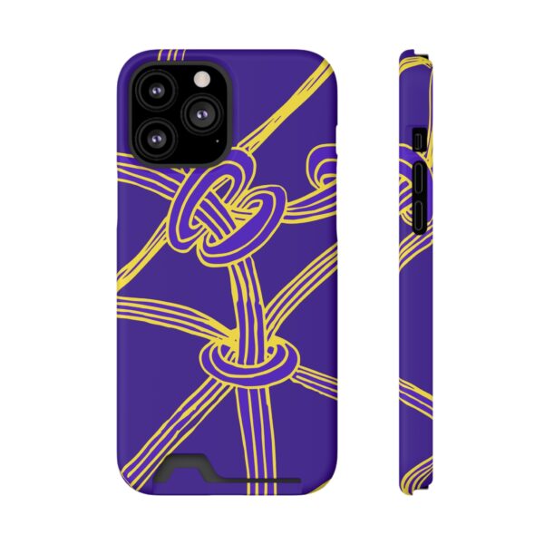 Rainbow Designs Abstract Lines On Phone Case With Card Holder Custom Phone Case For iPhone and Samsung - Image 53