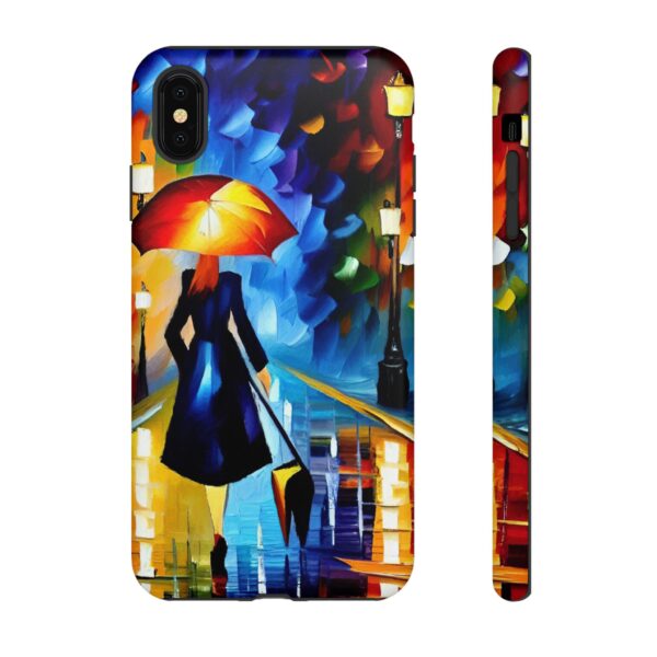 Rainbow Designs Woman With Umbrella On Tough Cases Custom Phone Case For iPhone and Samsung Series - Image 12