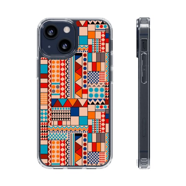 Patchwork Pattern Clear Cases For iPhone and Samsung - Image 4