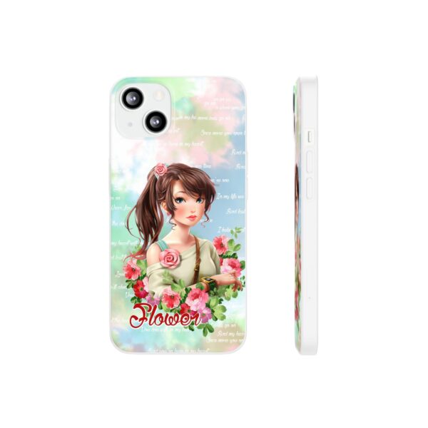 Girl With Flowers Flexi Cases for Samsung and iPhone - Image 151