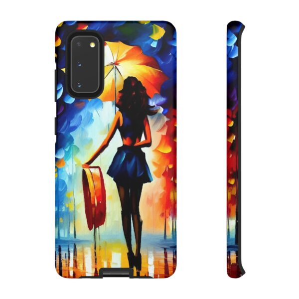 Rainbow Designs Woman With Umbrella On Tough Cases Custom Phone Case For iPhone and Samsung Series - Image 26