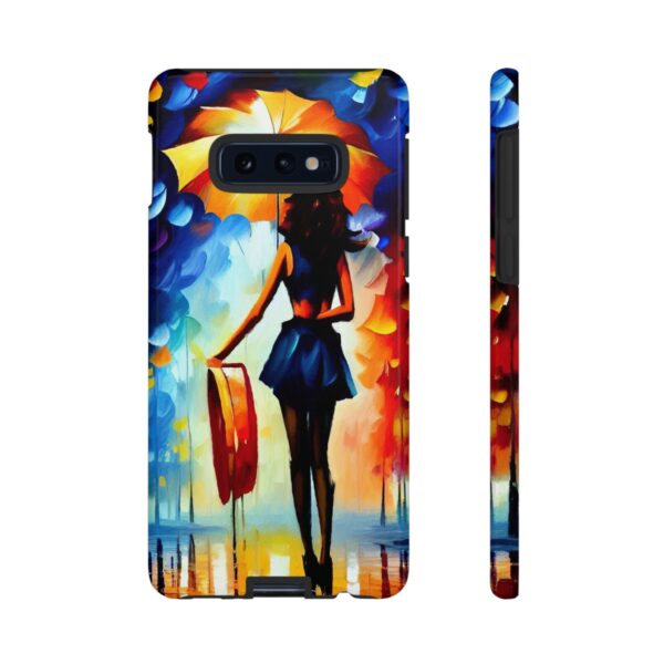 Rainbow Designs Woman With Umbrella On Tough Cases Custom Phone Case For iPhone and Samsung Series - Image 13