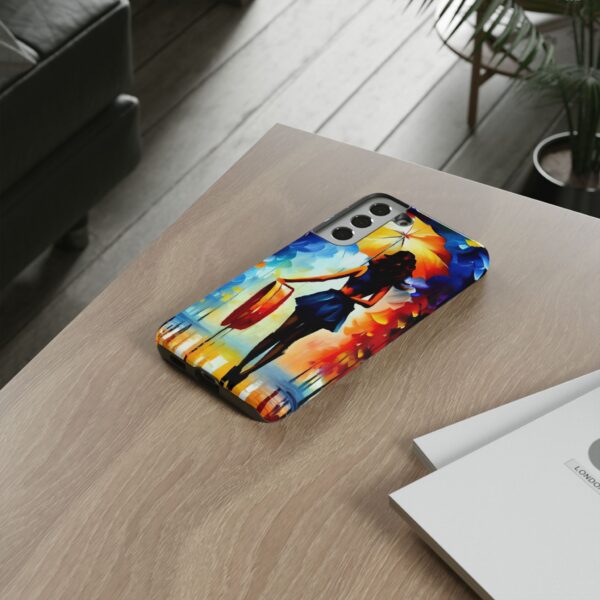 Rainbow Designs Woman With Umbrella On Tough Cases Custom Phone Case For iPhone and Samsung Series - Image 88