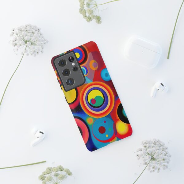 Rainbow Designs Circles in Circles On Tough Cases Custom Phone Cases For iPhone Google Pixel and Samsung Series - Image 66