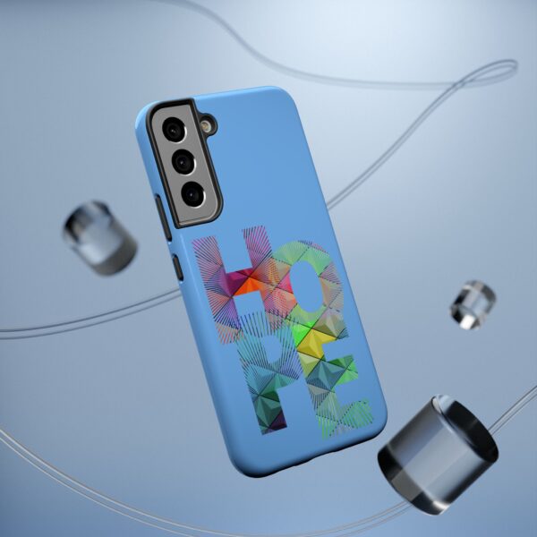 Rainbow Designs "HOPE" On Impact-Resistant Cases For Samsung and iPhone Light Blue - Image 70