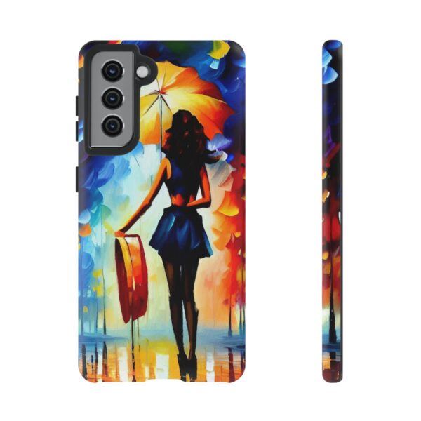 Rainbow Designs Woman With Umbrella On Tough Cases Custom Phone Case For iPhone and Samsung Series - Image 57