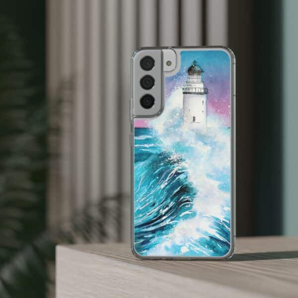 Crashing Waves Clear Case 🌊 for the enchanting iPhone 14! 📱✨ - Image 48