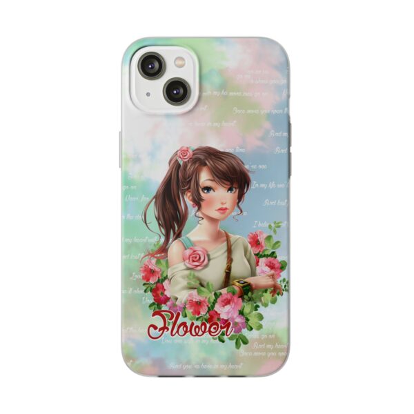 Girl With Flowers Flexi Cases for Samsung and iPhone - Image 205