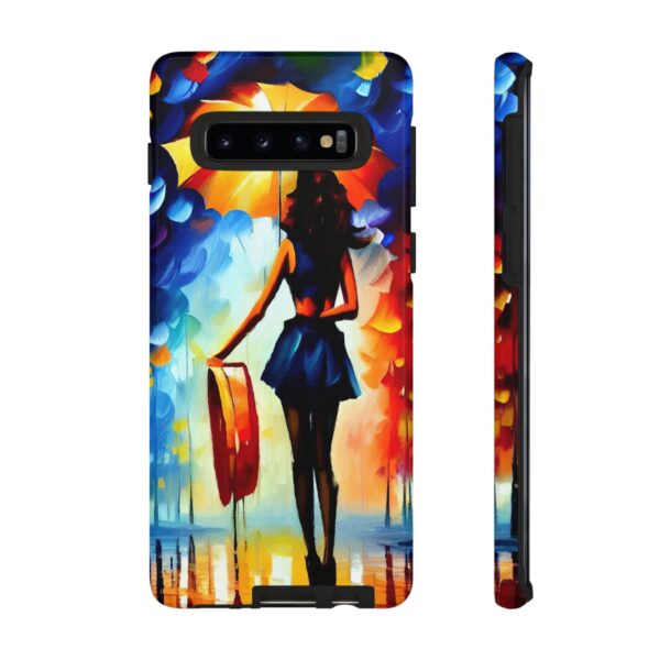 Rainbow Designs Woman With Umbrella On Tough Cases Custom Phone Case For iPhone and Samsung Series - Image 16